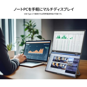 液晶ディスプレイ 15.6型/1920×1080/miniHDMI×2、USB-C×1/ブラック/スピーカー有/2年保証 JAPANNEXT