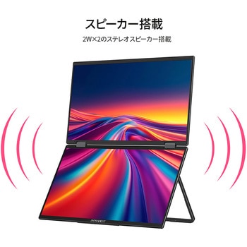 液晶ディスプレイ 15.6型/1920×1080/miniHDMI×2、USB-C×1/ブラック/スピーカー有/2年保証 JAPANNEXT