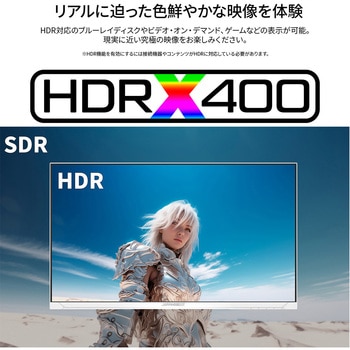 ゲーミング液晶ディスプレイ 23.8型/1920×1080/DP×2、HDMI×2/ホワイト/スピーカー有/2年保証 JAPANNEXT