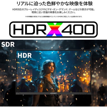 ゲーミング液晶ディスプレイ 23.8型/1920×1080/DP、HDMI、USB-C×1/ブラック/スピーカー有/2年保証 JAPANNEXT