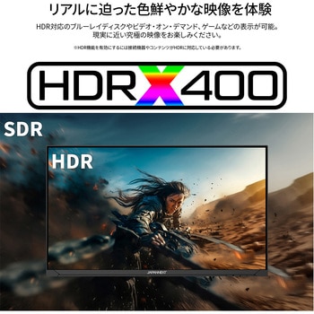 ゲーミング液晶ディスプレイ 23.8型/1920×1080/DP×2、HDMI×2/ブラック/スピーカー有/2年保証 JAPANNEXT