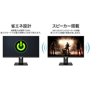 ゲーミング液晶ディスプレイ 23.8型/1920×1080/DP×2、HDMI×2/ブラック/スピーカー有/2年保証 JAPANNEXT