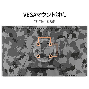 ゲーミング液晶ディスプレイ 23.8型/1920×1080/DP×1、HDMI×2/ホワイトカモフラージュ/スピーカー有/2年保証 JAPANNEXT