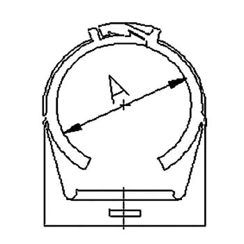 シマルーベ用丸型ブラシ用クランプ シマテック