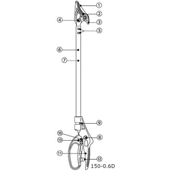 150-0.6D グリップ一式 アルスコーポレーション