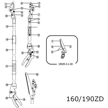 ZE/190ZS ジョイントケース部ネジ アルスコーポレーション