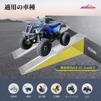 バイクスロープ 折りたたみ式 2本セット Ruedamann