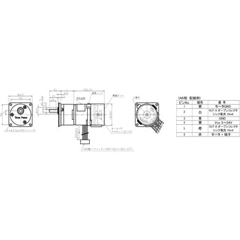 DCギアドモータ TP-3640F-PH(エンコーダ付) スリーピース