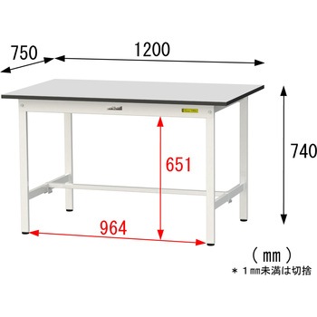 軽量作業台/耐荷重150kg_固定式_RoHS2指令対応塩ビシート天板_ワークテーブル150シリーズ 山金工業