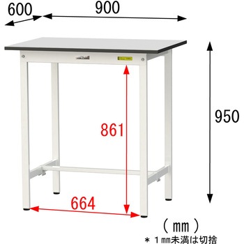軽量作業台/耐荷重150kg_固定式_RoHS2指令対応塩ビシート天板_ワークテーブル150シリーズ 山金工業