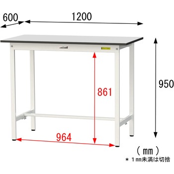 軽量作業台/耐荷重150kg_固定式_RoHS2指令対応塩ビシート天板_ワークテーブル150シリーズ 山金工業