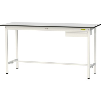 軽量作業台/耐荷重150kg_引き出し付き固定式_RoHS2指令対応塩ビシート天板_ワークテーブル150シリーズ 山金工業