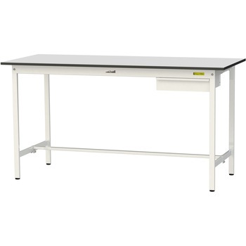 軽量作業台/耐荷重150kg_引き出し付き固定式_RoHS2指令対応塩ビシート天板_ワークテーブル150シリーズ 山金工業