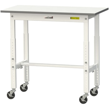 軽量作業台/耐荷重128kg_高さ調整移動式H685～985_ワークテーブル150シリーズ 山金工業