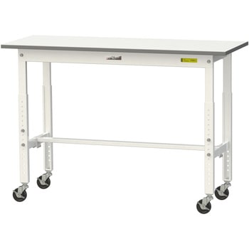 軽量作業台/耐荷重128kg_高さ調整移動式H685～985_ワークテーブル150シリーズ 山金工業
