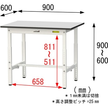 軽量作業台/耐荷重150kg_高さ調整_RoHS2指令対応塩ビシート天板_ワークテーブル150シリーズ 山金工業