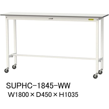 軽量作業台/耐荷重128kg_移動式H1035_ワークテーブル150シリーズ 山金工業