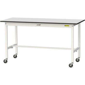 軽量作業台/耐荷重128kg_移動式_RoHS2指令対応塩ビシート天板_ワークテーブル150シリーズ 山金工業