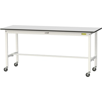 軽量作業台/耐荷重128kg_移動式_RoHS2指令対応塩ビシート天板_ワークテーブル150シリーズ 山金工業