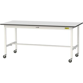 軽量作業台/耐荷重128kg_移動式_RoHS2指令対応塩ビシート天板_ワークテーブル150シリーズ 山金工業
