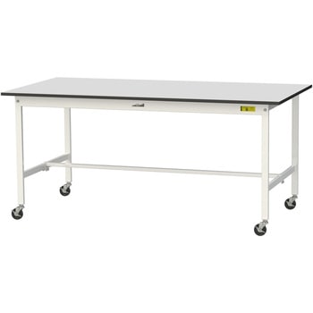 軽量作業台/耐荷重128kg_移動式_RoHS2指令対応塩ビシート天板_ワークテーブル150シリーズ 山金工業