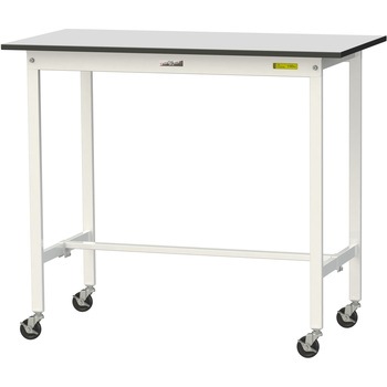 軽量作業台/耐荷重128kg_移動式_RoHS2指令対応塩ビシート天板_ワークテーブル150シリーズ 山金工業