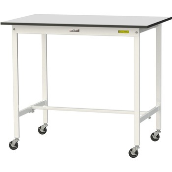 軽量作業台/耐荷重128kg_移動式_RoHS2指令対応塩ビシート天板_ワークテーブル150シリーズ 山金工業