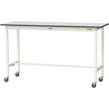 軽量作業台/耐荷重128kg_移動式_RoHS2指令対応塩ビシート天板_ワークテーブル150シリーズ 山金工業