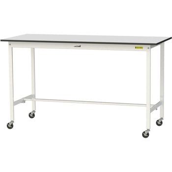 軽量作業台/耐荷重128kg_移動式_RoHS2指令対応塩ビシート天板_ワークテーブル150シリーズ 山金工業