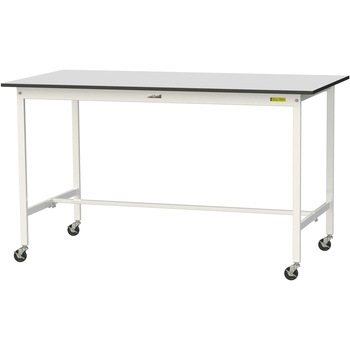 軽量作業台/耐荷重128kg_移動式_RoHS2指令対応塩ビシート天板_ワークテーブル150シリーズ 山金工業