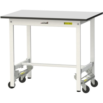 軽量作業台/耐荷重150kg_ワンタッチ移動式_RoHS2指令対応塩ビシート天板_ワークテーブル150シリーズ 山金工業