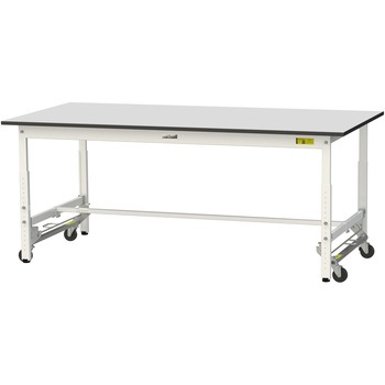 軽量作業台/耐荷重150kg_ワンタッチ移動式_RoHS2指令対応塩ビシート天板_ワークテーブル150シリーズ 山金工業
