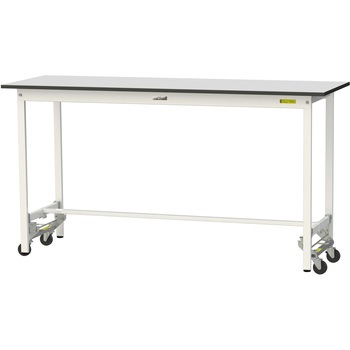 軽量作業台/耐荷重150kg_ワンタッチ移動式_RoHS2指令対応塩ビシート天板_ワークテーブル150シリーズ 山金工業