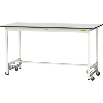 軽量作業台/耐荷重150kg_ワンタッチ移動式_RoHS2指令対応塩ビシート天板_ワークテーブル150シリーズ 山金工業