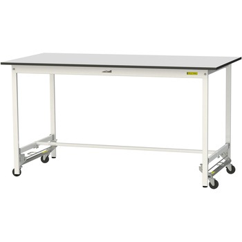 軽量作業台/耐荷重150kg_ワンタッチ移動式_RoHS2指令対応塩ビシート天板_ワークテーブル150シリーズ 山金工業