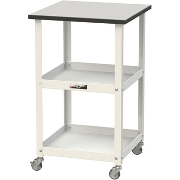 軽量作業用/天板付き150ワゴン_耐荷重50kg_RoHS2指令対応塩ビシート天板_ワークテーブル150シリーズ 山金工業