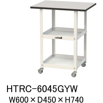 軽量作業用/天板付き150ワゴン_耐荷重50kg_RoHS2指令対応塩ビシート天板_ワークテーブル150シリーズ 山金工業