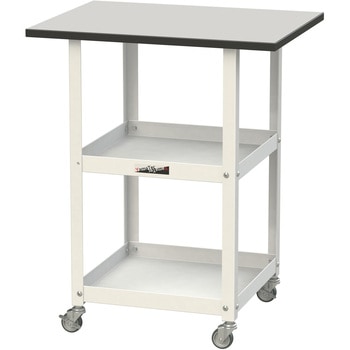 軽量作業用/天板付き150ワゴン_耐荷重50kg_RoHS2指令対応塩ビシート天板_ワークテーブル150シリーズ 山金工業