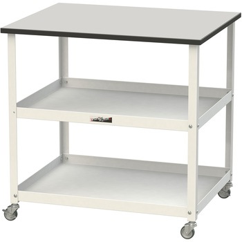 軽量作業用/天板付き150ワゴン_耐荷重50kg_RoHS2指令対応塩ビシート天板_ワークテーブル150シリーズ 山金工業