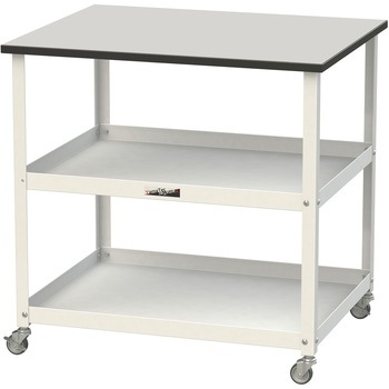 軽量作業用/天板付き150ワゴン_耐荷重50kg_RoHS2指令対応塩ビシート天板_ワークテーブル150シリーズ 山金工業
