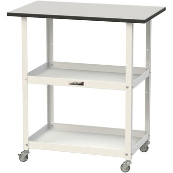軽量作業用/天板付き150ワゴン_耐荷重50kg_RoHS2指令対応塩ビシート天板_ワークテーブル150シリーズ 山金工業