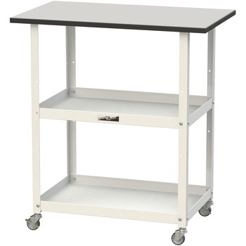 軽量作業用/天板付き150ワゴン_耐荷重50kg_RoHS2指令対応塩ビシート天板_ワークテーブル150シリーズ 山金工業