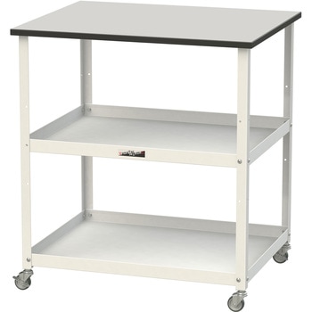 軽量作業用/天板付き150ワゴン_耐荷重50kg_RoHS2指令対応塩ビシート天板_ワークテーブル150シリーズ 山金工業