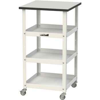 軽量作業用/天板付き150ワゴン_耐荷重50kg_RoHS2指令対応塩ビシート天板_ワークテーブル150シリーズ 山金工業