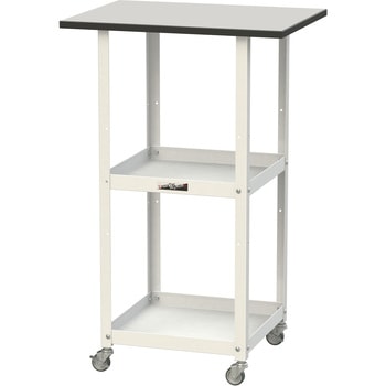 軽量作業用/天板付き150ワゴン_耐荷重50kg_RoHS2指令対応塩ビシート天板_ワークテーブル150シリーズ 山金工業