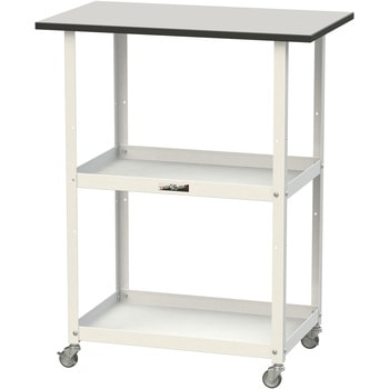 軽量作業用/天板付き150ワゴン_耐荷重50kg_RoHS2指令対応塩ビシート天板_ワークテーブル150シリーズ 山金工業