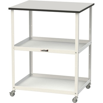 軽量作業用/天板付き150ワゴン_耐荷重50kg_RoHS2指令対応塩ビシート天板_ワークテーブル150シリーズ 山金工業