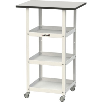 軽量作業用/天板付き150ワゴン_耐荷重50kg_RoHS2指令対応塩ビシート天板_ワークテーブル150シリーズ 山金工業