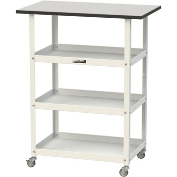 軽量作業用/天板付き150ワゴン_耐荷重50kg_RoHS2指令対応塩ビシート天板_ワークテーブル150シリーズ 山金工業