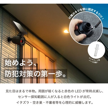 まるで本物 センサーライトダミーカメラ マクロス